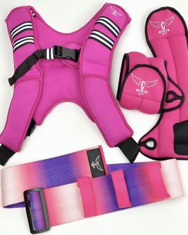 EMPOWER TRIO (8LB Vest & Weighted Gloves-2 1/2 each & Adjustable Band)